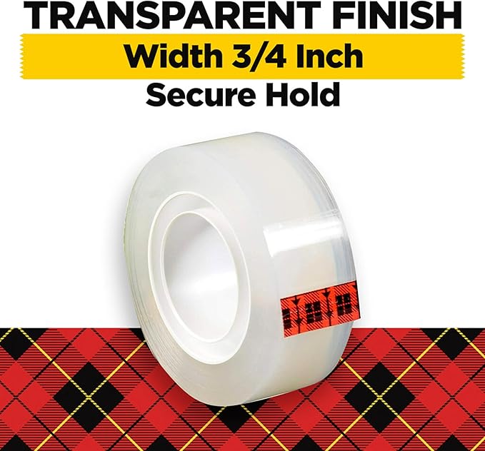 Scotch Transparent Tape, 3/4 in x 1000 in, 3 Boxes/Pack (600K3) (Pack of 2)