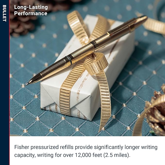 Fisher Space Pen Bullet Pen - 400 Series - Lacquered Brass - Gift Boxed