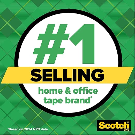 Scotch Magic Tape,Invisible,Home Office Supplies and Back to School Supplies for College and Classrooms,12 Rolls,(Pack of 2)