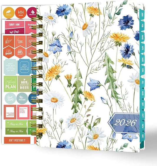 Ymumuda 2026 Planner, Daily Weekly Monthly Planner, 2026 Calendar Planner (Jan 2026 - Dec 2026), 8.4" x 6.3", Teacher School Student Work Agenda with Tabs, Ideal for School Office Supplies