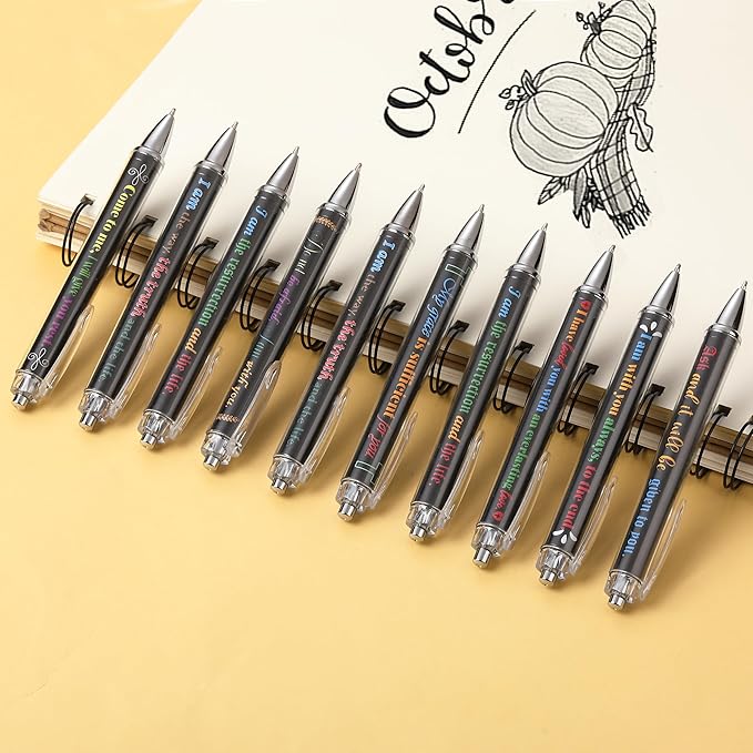 Mr. Pen- Christian Pen Set, 50 Pack, Black Ink, Bible Verse Pens Bulk, for Women Men, Black Style