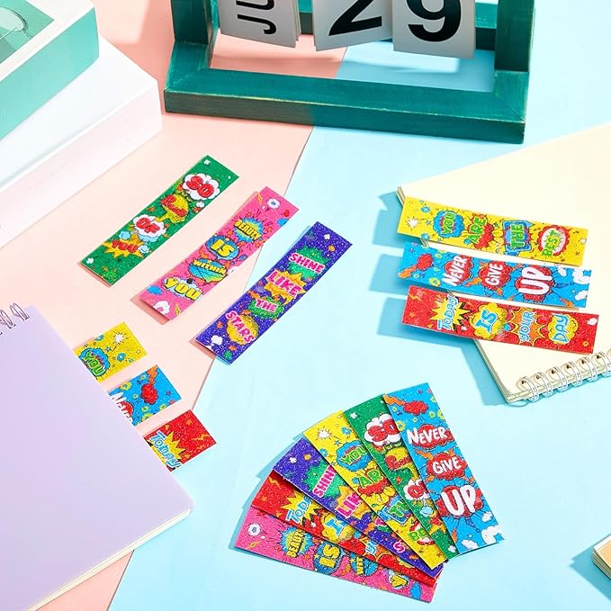 36 Pcs Anxiety Sensory Stickers Strips Adhesive Textured Mental Health Calm Stickers Mindfulness Fidget Decals Stress Anxiety Relief Items for Therapy Office Desk(Hero Style)