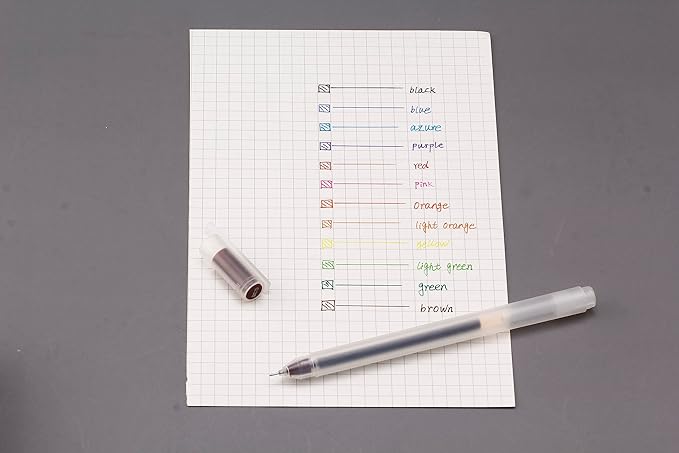 Colored Pens for Note Taking,0.38mm Ultra Fine Point 12 Multicolor Pen for Journaling Writing Drawing Coloring Planner Calendar,12 Count