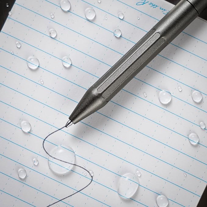 Rite in the Rain Weatherproof Gunmetal Bolt-Action Metal Pen, Black Ink, (No. G16)