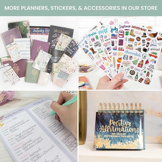 bloom daily planners 2026 Pocket Planner - 4” x 6” - (January 2026 - December 2026) - MINI Weekly/Monthly Agenda Organizer & Calendar Book - Good Things Are Coming