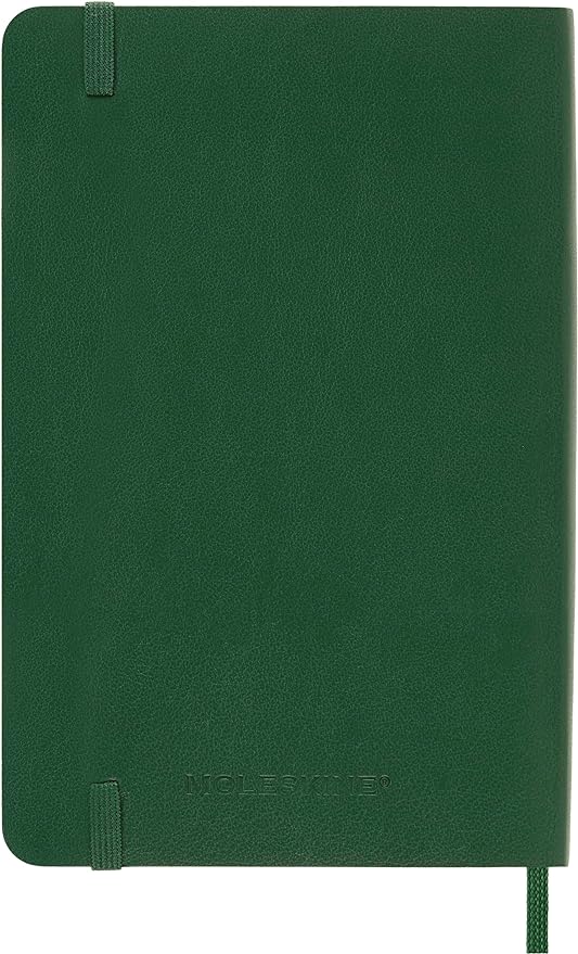 Moleskine Classic Notebook, Soft Cover, Pocket (3.5" x 5.5") Ruled/Lined, Myrtle Green, 192 Pages
