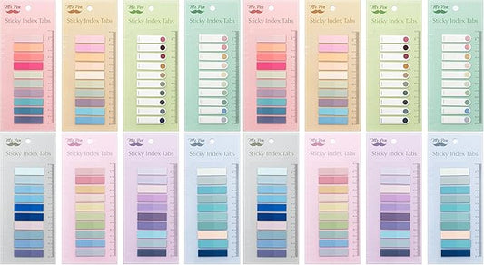 Mr. Pen- Colorful Sticky Tabs, 1600 Pcs, Transparent Page Markers, Annotating Book Tabs (Pack of 2)