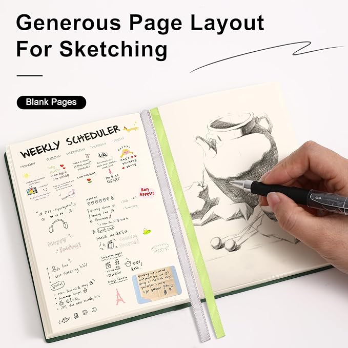Thick Blank Journal Notebook 720 Pages 3.9 × 5.5 No Lines Soft Leather Pocket Blank Notebook for Women Drawing Book Memo Writing Sketch Diary Notebook (Purple Blank Notebook)