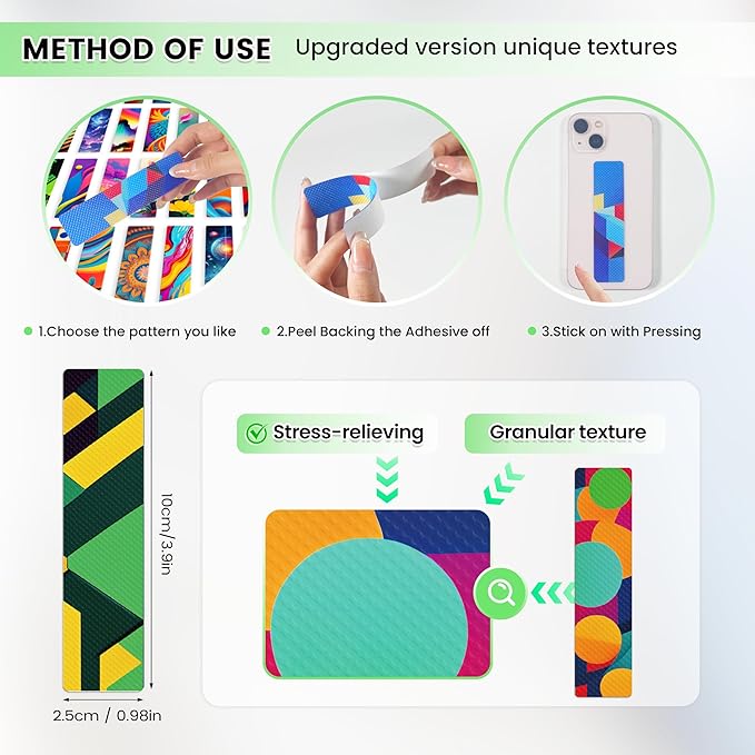 48pcs Calm Strips，Sensory Stickers，Anxiety Relief Items，fidgets，Sensory Strips，Classroom Sensory Must Haves，Tactile Stickers，ADHD Sensory Items，ADHD Office Must Haves