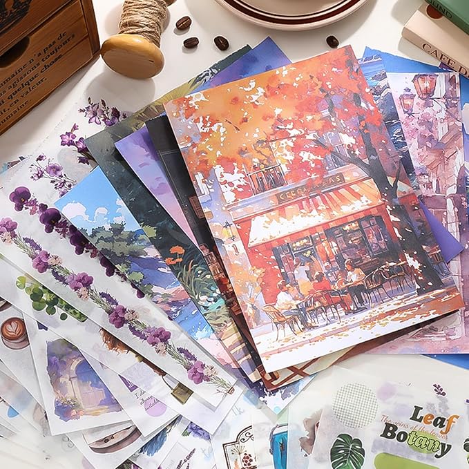 Vintage Washi Stickers for Scrapbooking, People Sticker Book for Journaling with 453PCS Scrapbook Stickers 20 Sheets Scrapbook Papers, Ephemera for Junk Journal Supplies DIY Crafts Arts Frame Album
