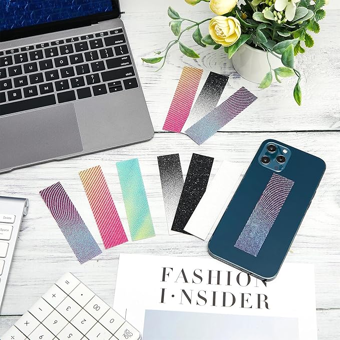 36 Pcs Anxiety Sensory Stickers Strips Adhesive Textured Mental Health Calm Stickers Mindfulness Fidget Decals Stress Anxiety Relief Items for Therapy Office Desk(Gradient Style)