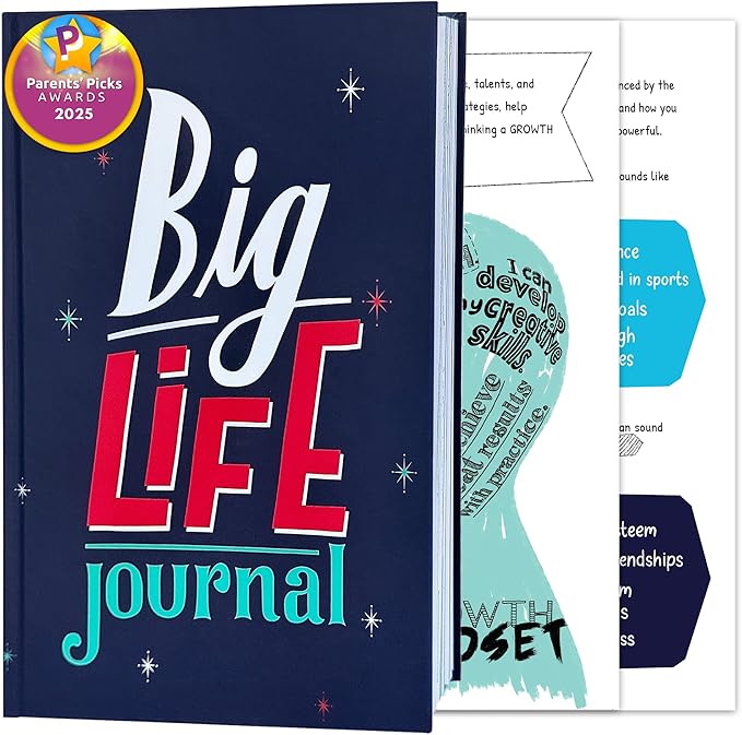 Big Life Journal – Growth Mindset & Gratitude Journal for Teens and Tweens (Ages 11–17) – Guided Workbook with Prompts, Reflection & Goal-Setting to Build Confidence, Positivity & Resilience – Gift for Teen Boys & Girls
