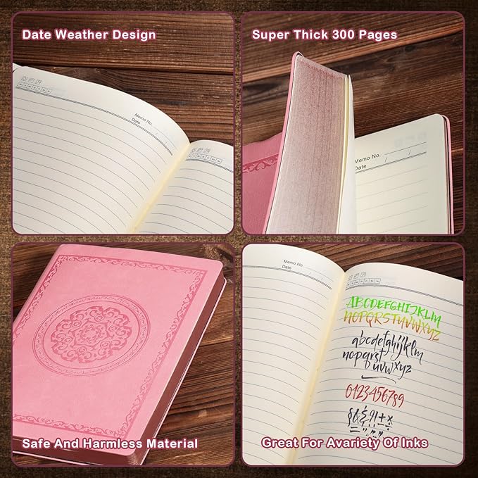2026 Leather Vintage Journal Notebook,300 Pages,Leather Softcover Lined Journal Notebooks for Women Men,Notebook Journals for Writing Travel,Business,Office,8.5'' X 11.3''