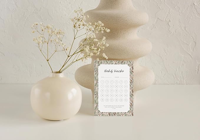 Habit Tracker Calendar - Made in USA, Designed by Local Artist, Motivational 30 day monthly challenge - Tool and gift for Productivity, Self-growth (Habit Tracker-Animal, Refill pages only)