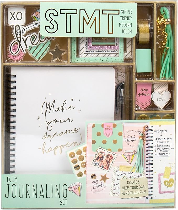STMT D.I.Y. Dreamers Become Doers Journaling Set, Stationery Set, Bullet Journal Kit, Journaling Kit, Journals for Teen Girls, DIY Journal Set for Girls Ages - 8+