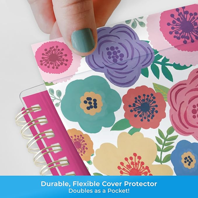 Blue Sky Weekly and Monthly Academic Year Planner Calendar, July - June, Flexible Pocket Cover, Wirebound, Storage Pocket, Laminated Tabs, Mahalo (Mahalo- 2025/2026, 8.5" x 11")