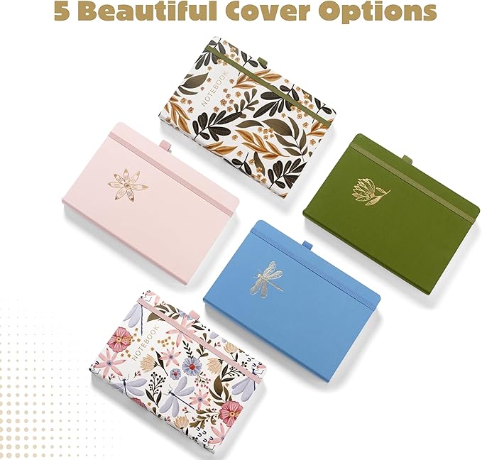 VIVID SCRIBBLES Dotted Journal – 160gsm No Bleed Thick White Paper – 200 Numbered Dot Grid Pages – a5 Bullet Dotted Notebooks Includes a Gift Box and Journal Stickers