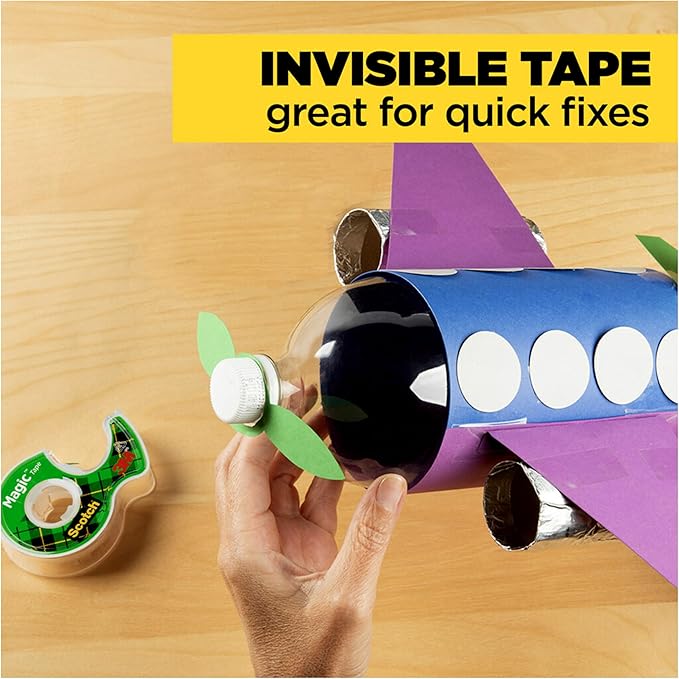 Scotch Magic Tape, Invisible, Home Office Supplies and Back to School Supplies for College and Classrooms, 12 Rolls