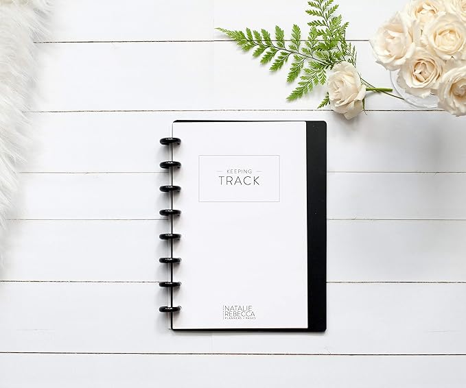 BetterNote Keeping Track Refill Pages for Discbound Notebook, Habit Tracker, Fits Disc TUL, Daily Weekly To Do, Happy Planner, ARC, Levenger Circa, Talia (Classic- 6 month, 8-Disc, 5.5"x8.5")