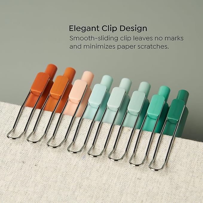 BLIEVE - Colored Gel Pens With Cool Matte Finish, Aesthetic and Cute Pens With Smooth Writing For Journaling And Bible Note Taking No Bleed Through, Cute School Supplies 8 Pack (Black Ink)