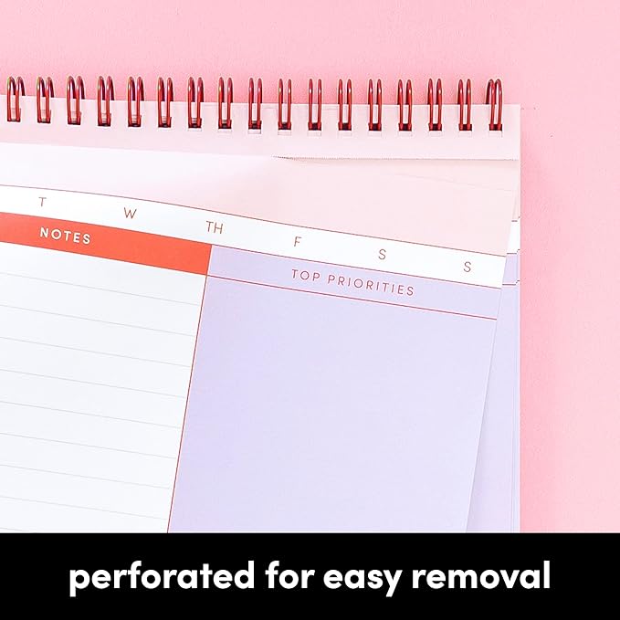 PAPERAGE To Do List Notepad, Daily To Do List Notebook, 60 Double-sided Tear-off Sheets, 3 Pack, 6.5" x 9.5", Undated Daily Planner Checklist for Office, School or Home (Blue/Grey)