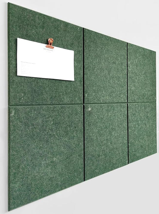 Cork Board 24 x36 Alternative - 6 Pack Felt Wall Tiles with Safe Removable Adhesive Tabs, Cork Boards for Walls Cork Board for Home Office Pin Board Tack Board - Tree