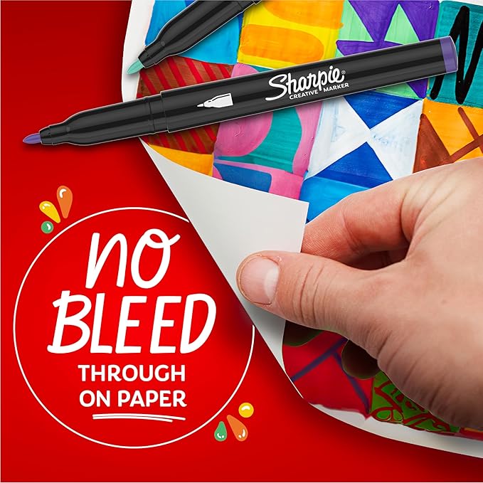 Sharpie Creative Markers Variety Pack, Water-Based Acrylic Paint Markers, Brush Tip, Assorted, 36 Count