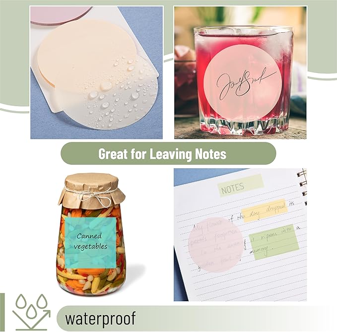 Mr. Pen- Transparent Sticky Note Set, 1000 Sheets, Colorful, Bible Sticky Notes Clear Sticky Notes Transparent, Transparent Sticky Notes for Bible Study, Stocky Notes for Bible Journaling