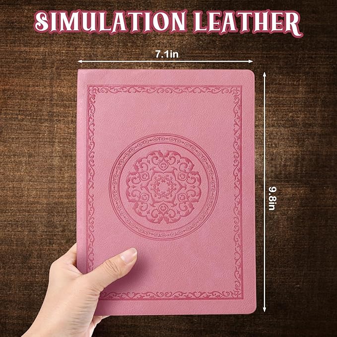 2026 Leather Vintage Journal Notebook,300 Pages,Leather Softcover Lined Journal Notebooks for Women Men,Notebook Journals for Writing Travel,Business,Office,7.1'' X 9.8''
