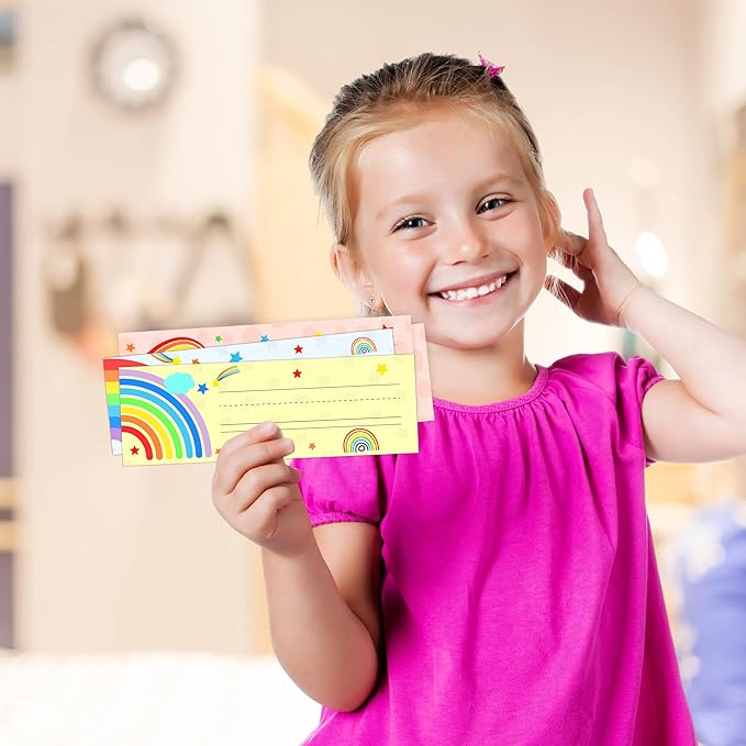 Name Tags for Classroom Cubbies, 30 Rainbow Name Plates for Desks, Back to School Self Adhesive Name Tags Sticker for Teachers Elementary - A05