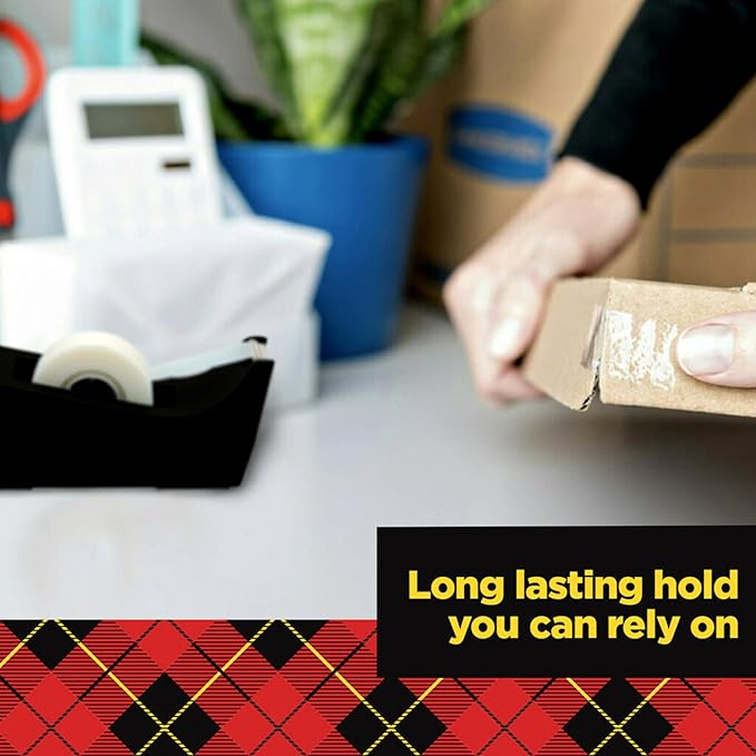 Scotch Transparent Tape, Clear Tape Engineered for Office and Home Use, 1 Inch Core, 3/4 in x 1000 in, 6 Boxes
