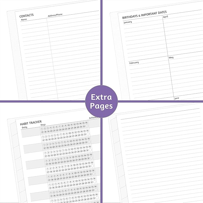 Monthly Planner 2026-2030, 5-Year Calendar Planner 2026-2030, Jan 2026 – Dec 2030, 6.2 x 8.4 In, Ruled Spread, Flexible Cover, Spiral Wirebound, Pocket, 60 Coated Monthly Tabs, Notes ＆ Habit Tracker