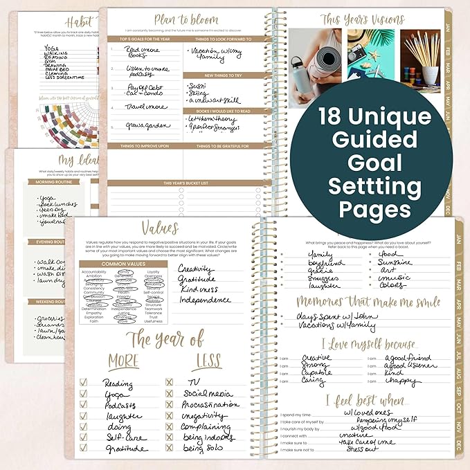 bloom daily planners 2026 Planner (January to December) - 8.5” x 11” Weekly & Monthly Dated Agenda Organizer Book with Stickers & Tabs - Flexible Soft Cover - Ocean Oasis