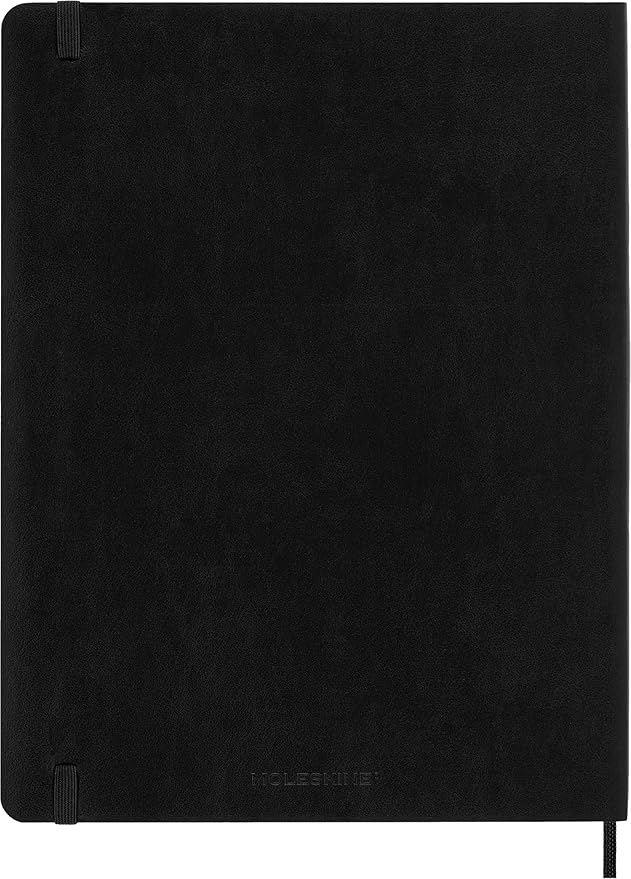 Moleskine Classic 12 Month 2026 Weekly Planner, Soft Cover, XL (7.5" x 9.75"), Black, 144 pages