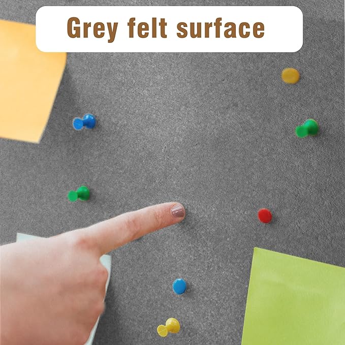 Mifuro 70"x34" Enclosed Bulletin Board, Outdoor Lockable Weather-Resistant Aluminum Cork Noticeboard for School & Office, Black Frame w/Grey Flet