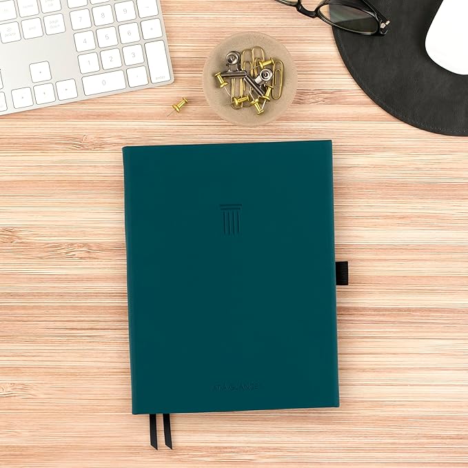 AT-A-GLANCE Foundation Goal Setting Planner, Undated Weekly & Monthly Journal, Track Progress, Create Habits, 5-3/4" x 8-1/4", Blue (FD2-200-20)