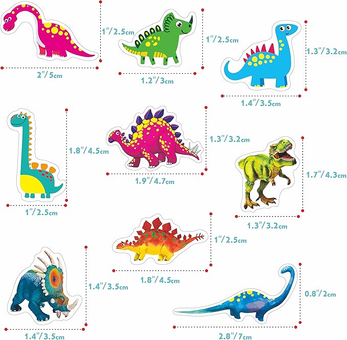 2600+ Incentive Stickers, 64 Sheets Adorable Dinosaurs, 600+ Cartoon Designs Motivational Stickers for Teacher Classroom Reward Gift Encourage Kids to Do Chores Go to The Toilet
