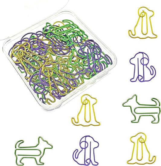 Cute Dog Paper Clips Decorative Animal Paperclips, Dog Gift for Dog Lover,Valentines Day Teacher Gifts, 30 PCS