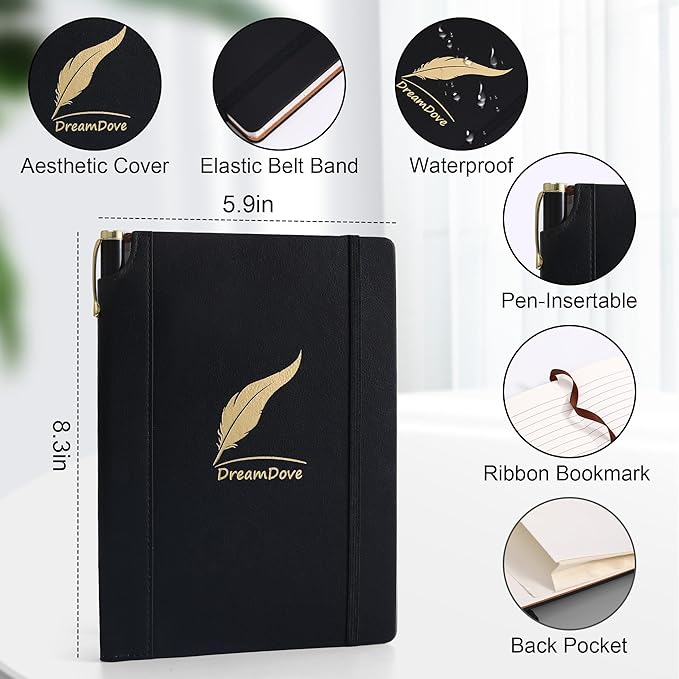 2026 Planner， Undated Weekly Planner With Pockets , A5 Week Plan Notepad 5.5'' X 8.1'' Weekly Agenda Weekly To Do List Planner Notebook With Goal & Habit Tracker Organizer Inner Pocket, Perfect For Office Home School Supplies Vegan Leather Hardcover (f...