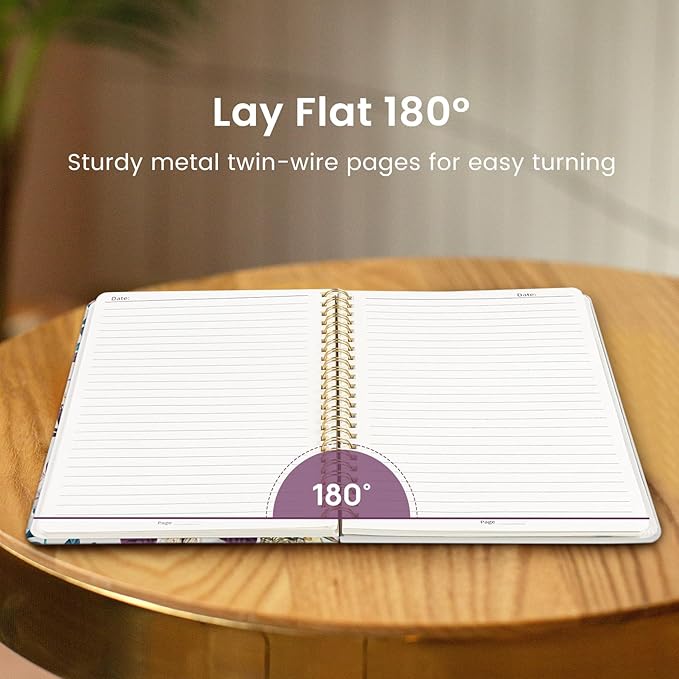 Taja Lined Spiral Notebook Journal for Women A5(5.8" × 8.3"), Cute Hardcover Notebook for Work, School & Note Taking, Pretty College Ruled Journal for Writing, 140 Pages, Jungle
