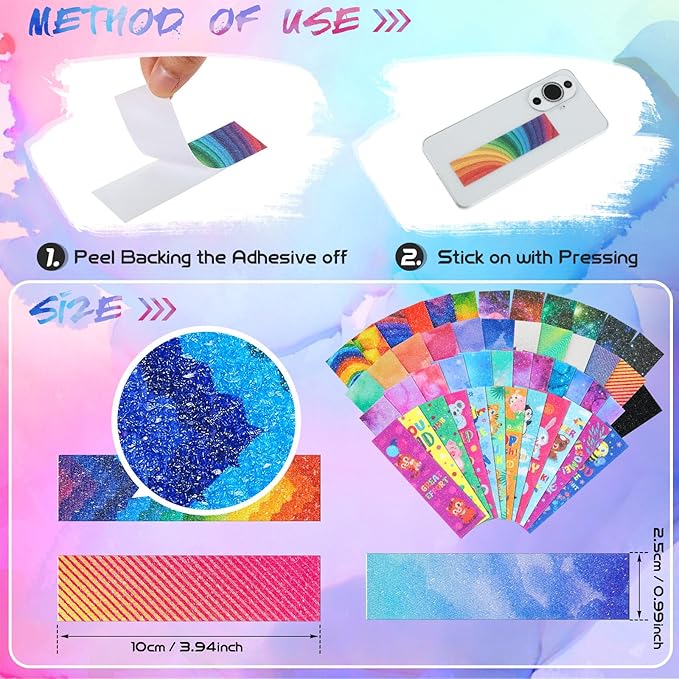 72 Pcs Anxiety Sensory Stickers Strips Adhesive Textured Mental Health Calm Stickers Mindfulness Fidget Decals Stress Anxiety Relief Items for Therapy Office Desk Counselor(Mixed)