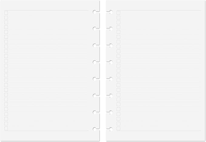 Discagenda Planner Insert Refills Discbound 120gsm 80lb (List, A5)