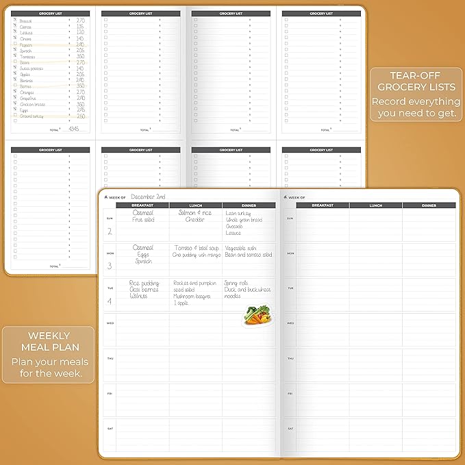 Clever Fox Fitness Journal PRO – Daily Workout Planner with Meal Planner & Habit Tracker – Gym Exercise Log Book for Women & Men – Fitness Planner Notebook – Lasts 6 Months, 7x10” - Amber Yellow
