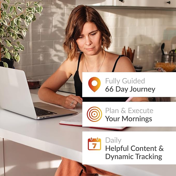 The Morning Sidekick Journal - Habit Tracker Journal! A Guided Journal for Morning Routines. A Science Driven Daily Journal with Prompts for Healthy Life Habits. Wellness Journal for Women and Men.