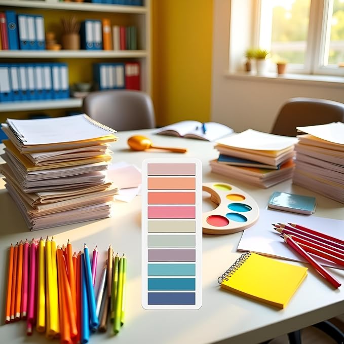 200 Pcs Sticky Index Tabs Small Sticky Notes Book Tabs,Tabs for Notebooks, Page Markers Notes Tabs Writable and Book Flags Tabs Post It Tabs Strip Index Tabs for Page Marking Classify File (Orange)
