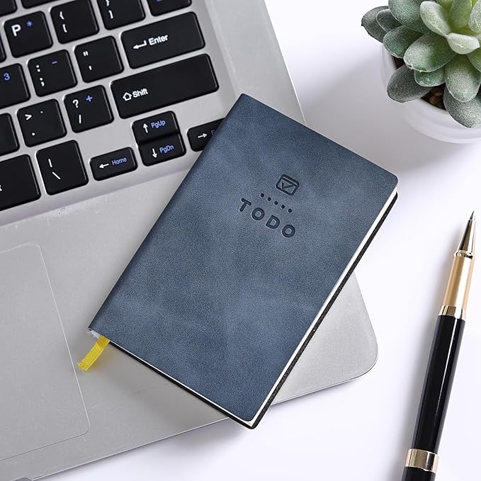 Tiita to Do List Notebook 98 Pages Daily to Do List Notepad for Work Pocket to Do List Undated Daily Planner 4.2"x 2.8" Small Checklist Notebook Dark Blue