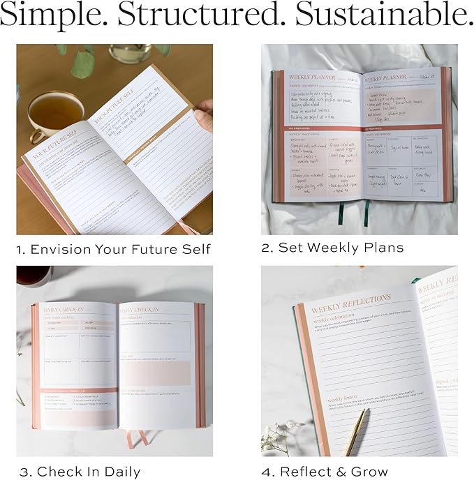 Paper & Progress Wellness Journal – 12-Week Fitness & Self Care Journal for Women | Daily Habit Tracker, Meal Planner, Workout Log, Weekly Reflections & Mindset Coaching Prompts