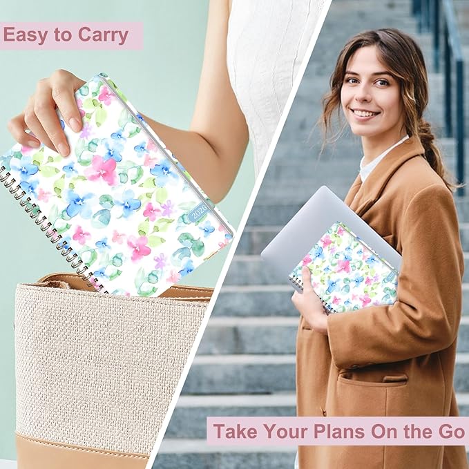 2026 Planner, Weekly and Monthly Calendar Planner Organizer, January-December, Academic Planning Agenda Book, Office School Home Suppiles for Women & Men, 6.3" × 8.5"
