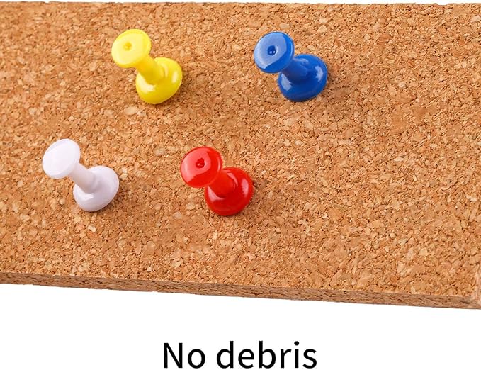 Cooraby 12 Pack Cork Strips 15 x 2 Inch Frameless Self-Adhesive Cork Board with 40 Pieces Cork Board Pins for Classroom Office