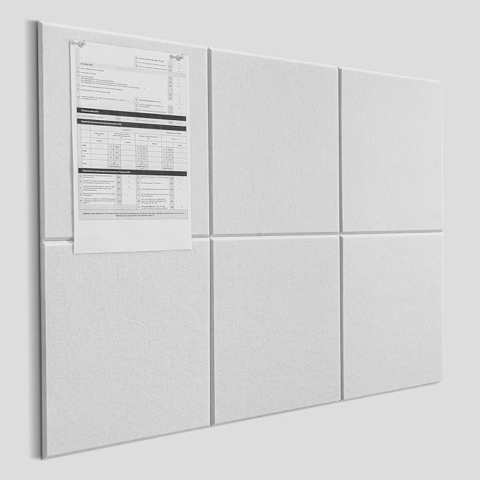 Cork Board Alternative 36"x24",with 50 PushpinsVision Board and Decorative Hanging Pin Board (White)